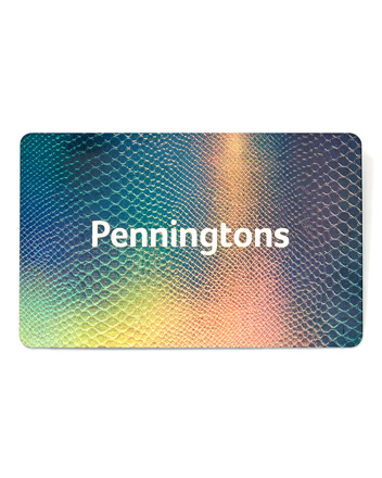Penningtons Gift Card - Blue Snakeskin Penningtons Gift Card - Blue Snakeskin